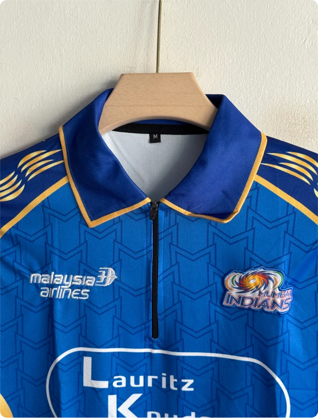 Mumbai Indians 2026 Home Kit Rohit Polo Embroidery