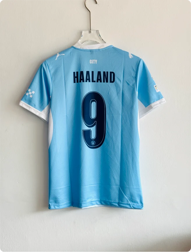 Manchester City 2026–27 Home Kit Haaland Embroidery Premium